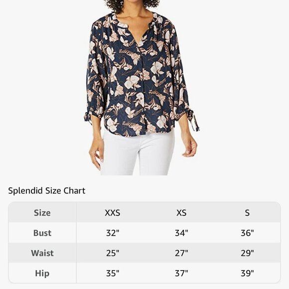 Spendid Long Sleeve Button-Up Floral Shirt - Small - Picture 9 of 9